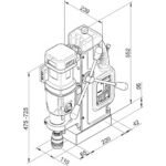 CS Unitec Portable Drill Presses: Drill Type: Electromagnetic; Drill Travel (Inch): 10; Chuck Size (Inch): 1-1/4 - Image 4