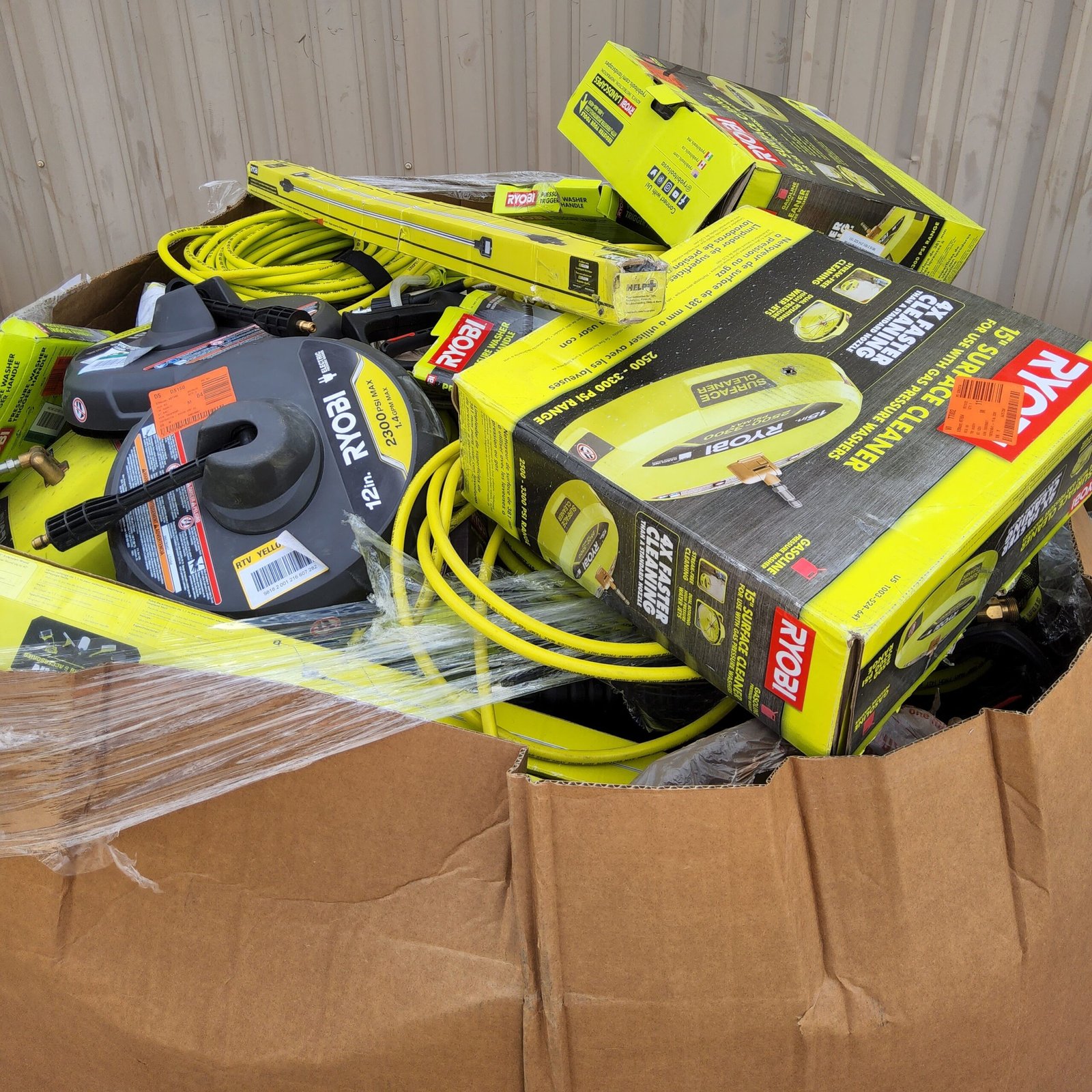 20220802_154026 PRESSURE WASHER ACCESSORIES & MORE PALLET – Untested Customer Returns - Image 1