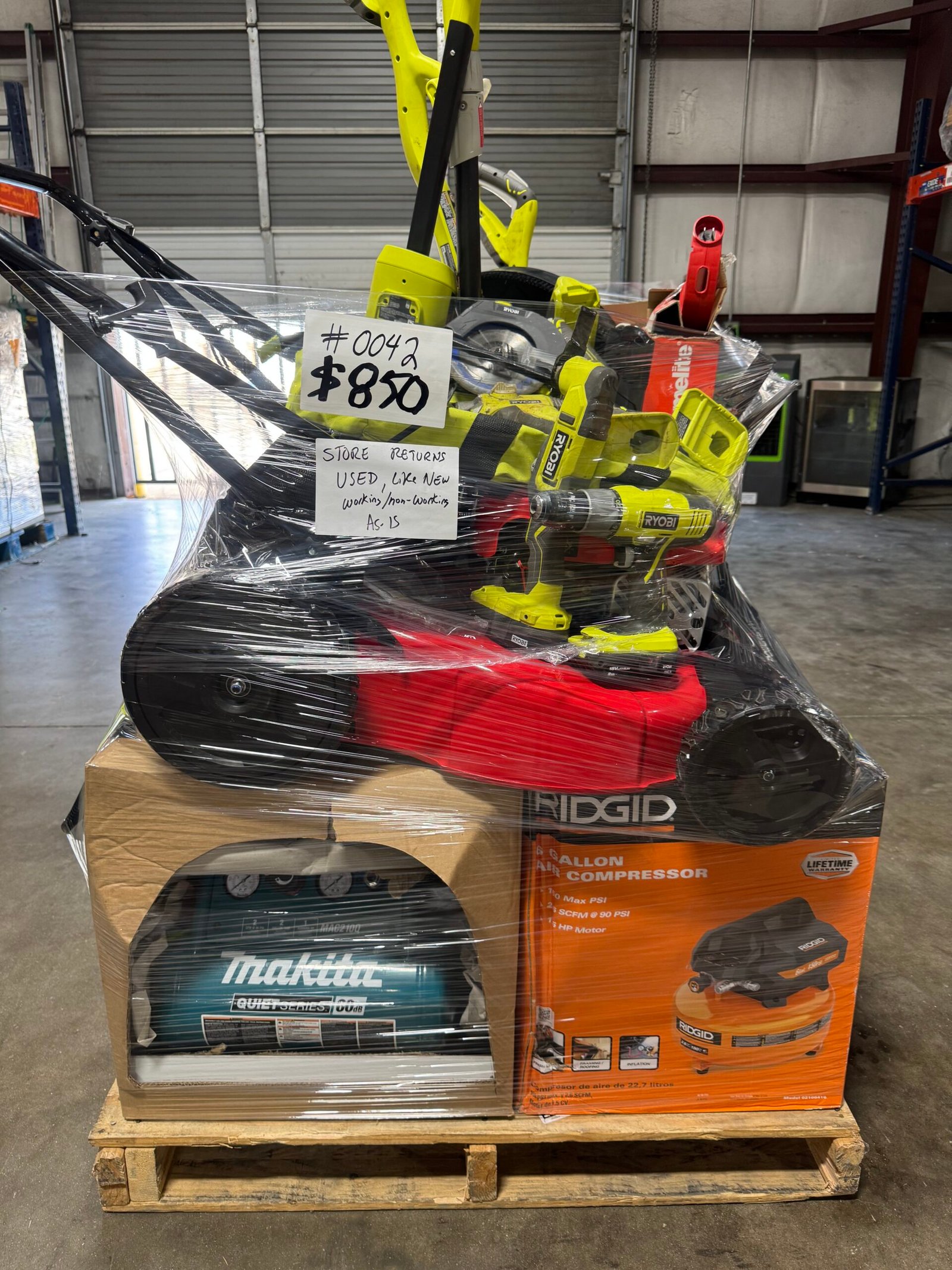 IMG_8136 MIXED TOOLS PALLET – LOT ID: 0042 – AS-IS Untested Customer Returns - Image 1